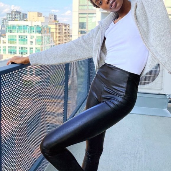 Daria Faux Leather Leggings - Picture 2 of 5